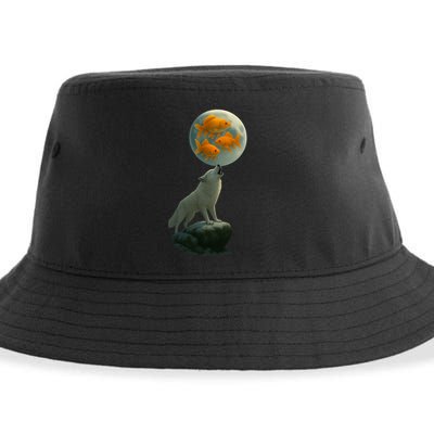 Three Goldfish Moon Sustainable Bucket Hat