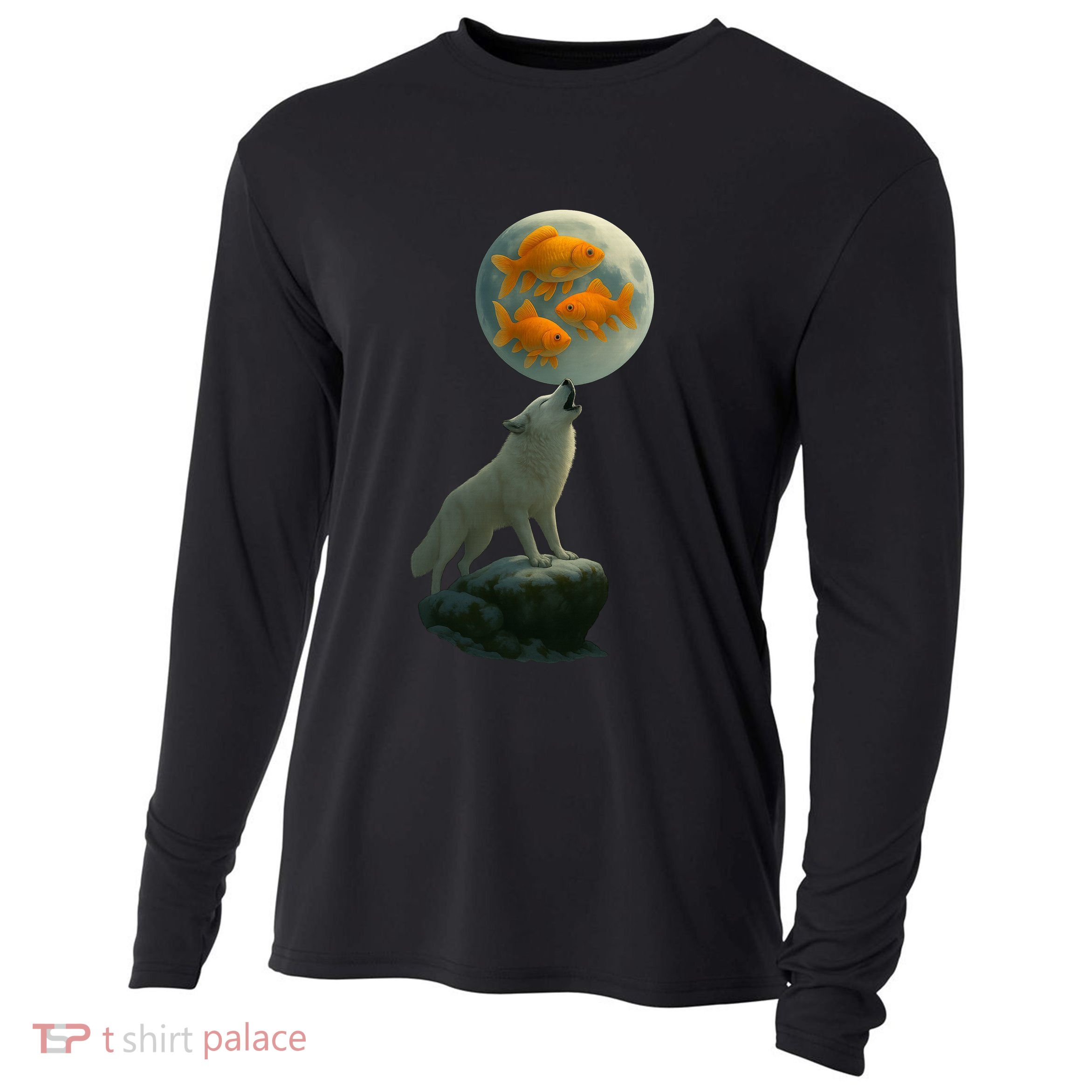 Three Goldfish Moon Cooling Performance Long Sleeve Crew