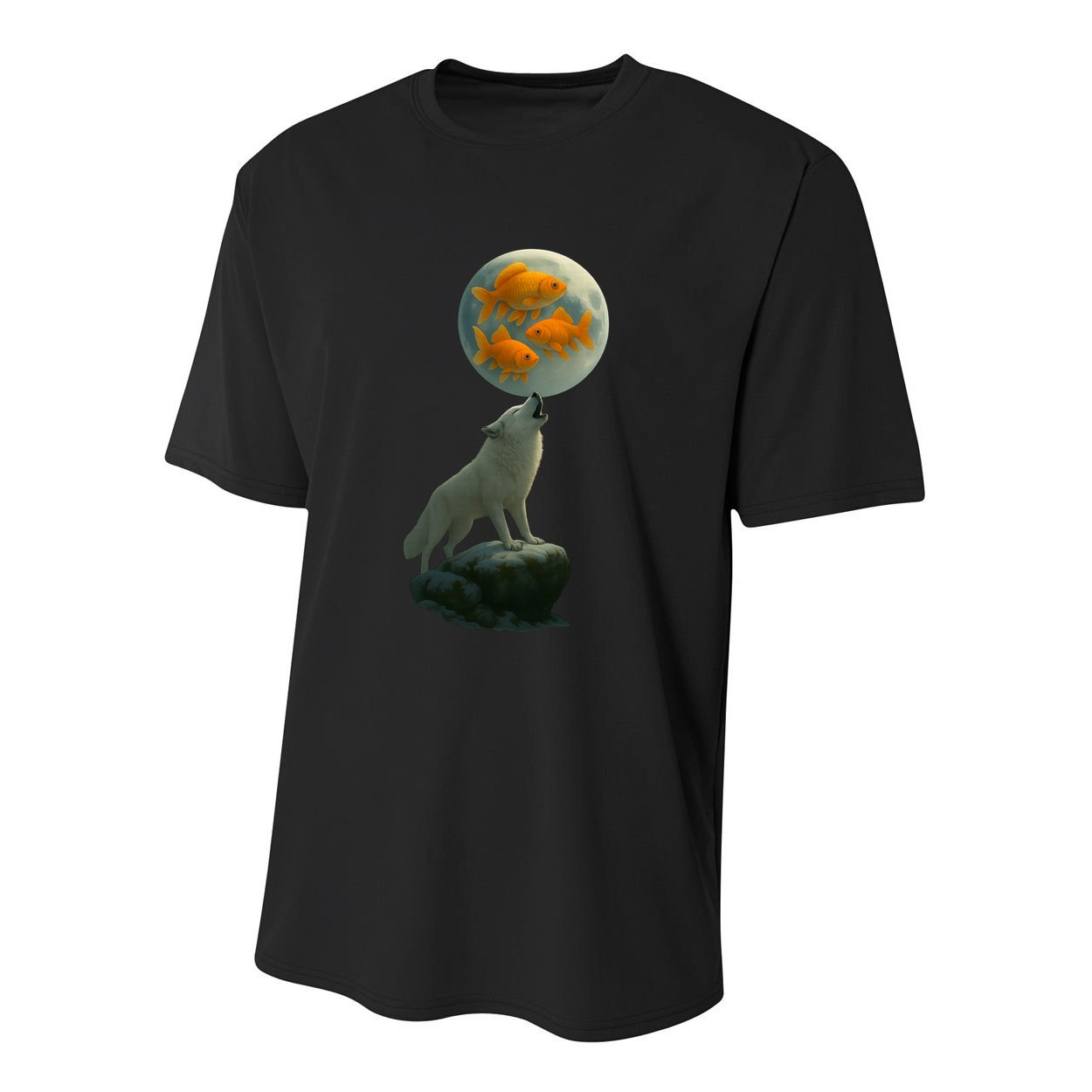 Three Goldfish Moon Youth Performance Sprint T-Shirt