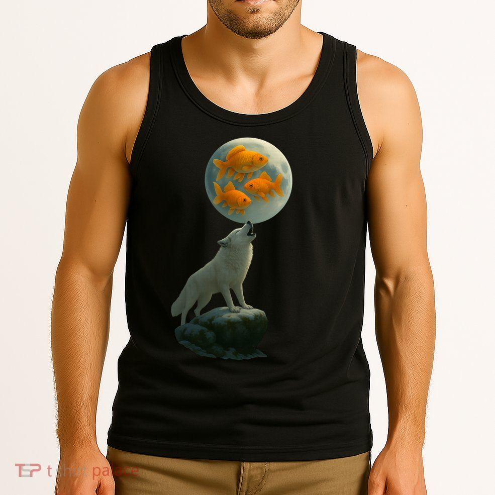Three Goldfish Moon Tank Top