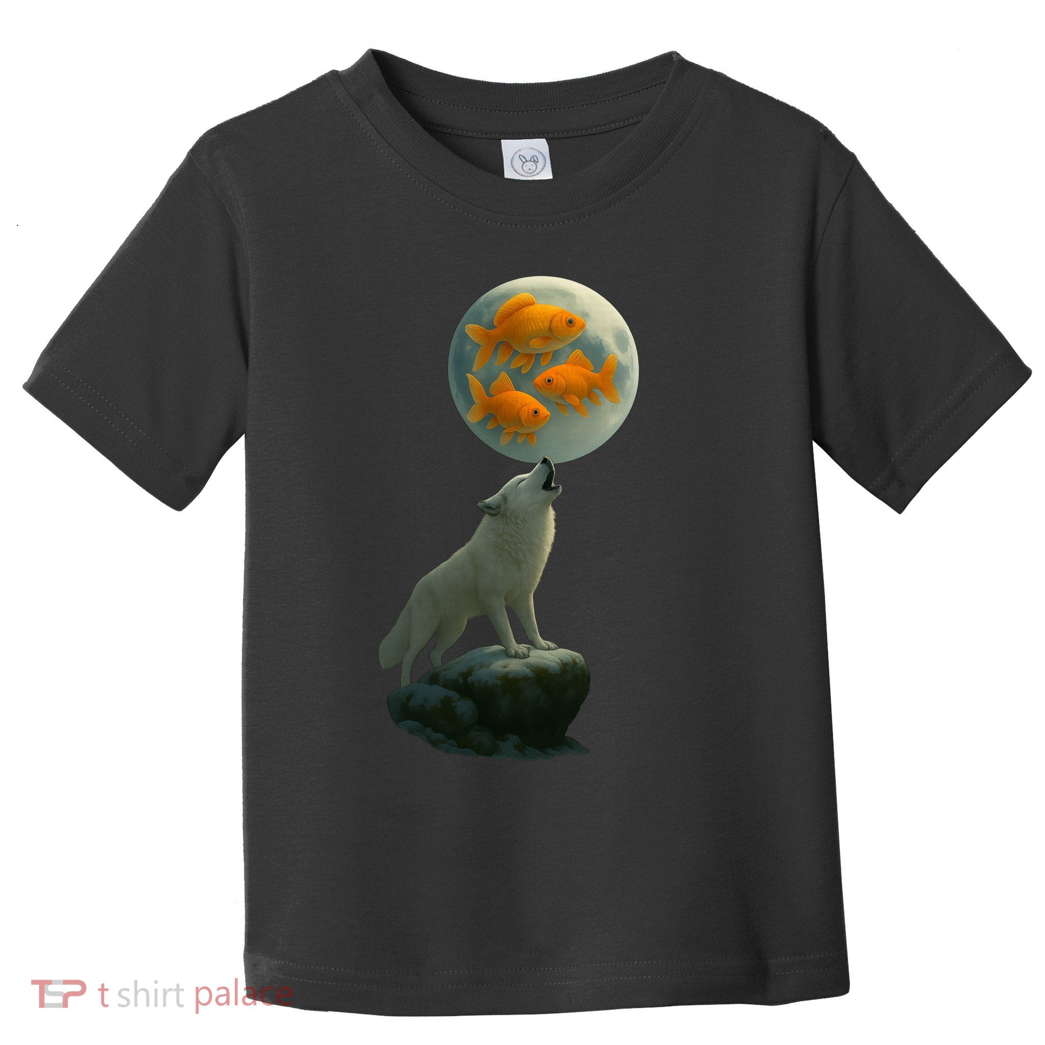 Three Goldfish Moon Toddler T-Shirt