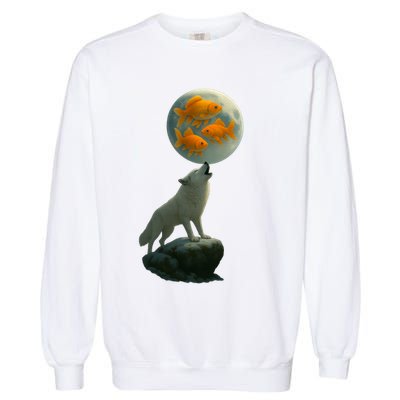 Three Goldfish Moon Garment-Dyed Sweatshirt