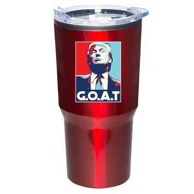 Trump Goat Middle Finger Election 2024 Republican Poster Tumbler