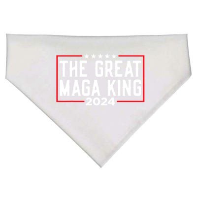 The Great Maga King 2024 Ultra Maga Republican For Gift USA-Made Doggie Bandana