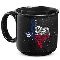 Texas gun map 2nd amendment 15oz Campfire Ceramic Mug