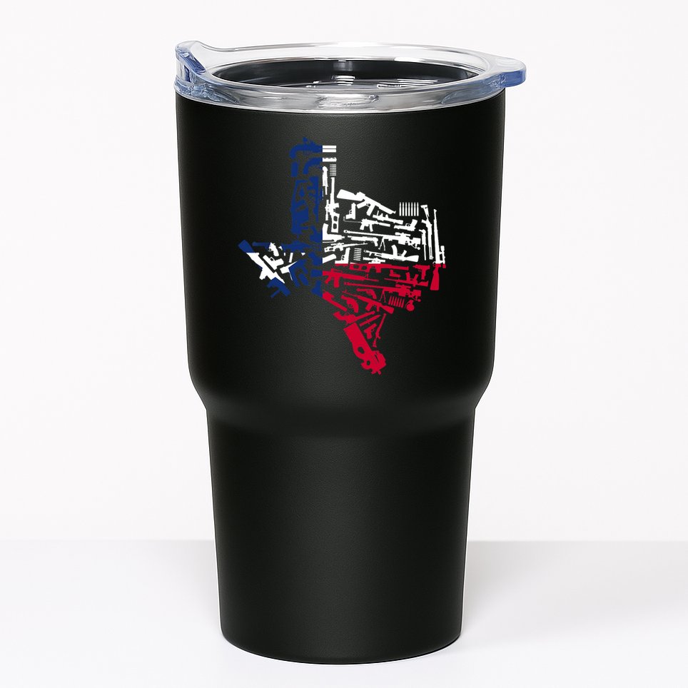 Texas gun map 2nd amendment Tumbler