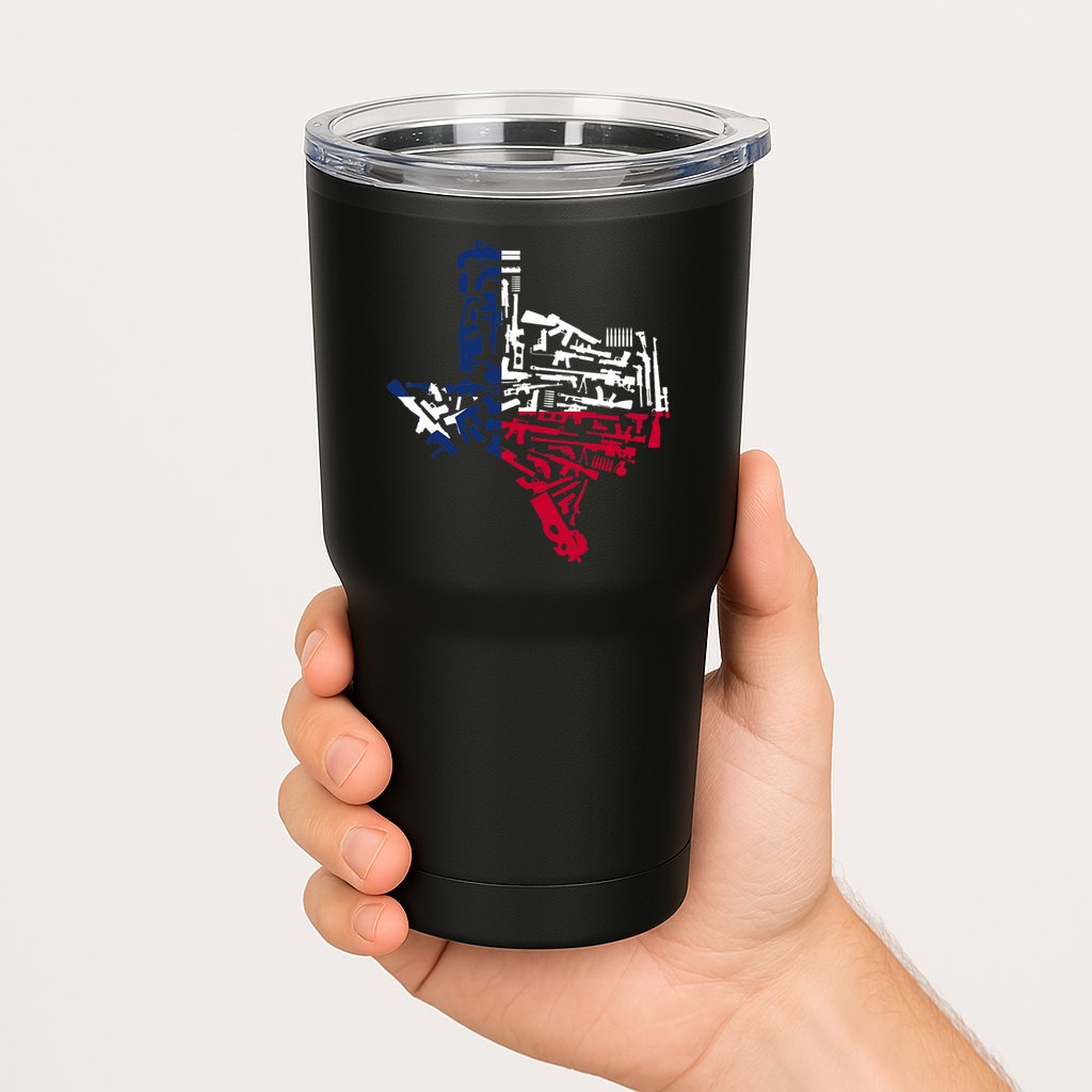 Texas gun map 2nd amendment Tumbler