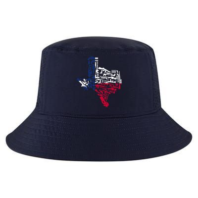 Texas gun map 2nd amendment Cool Comfort Performance Bucket Hat