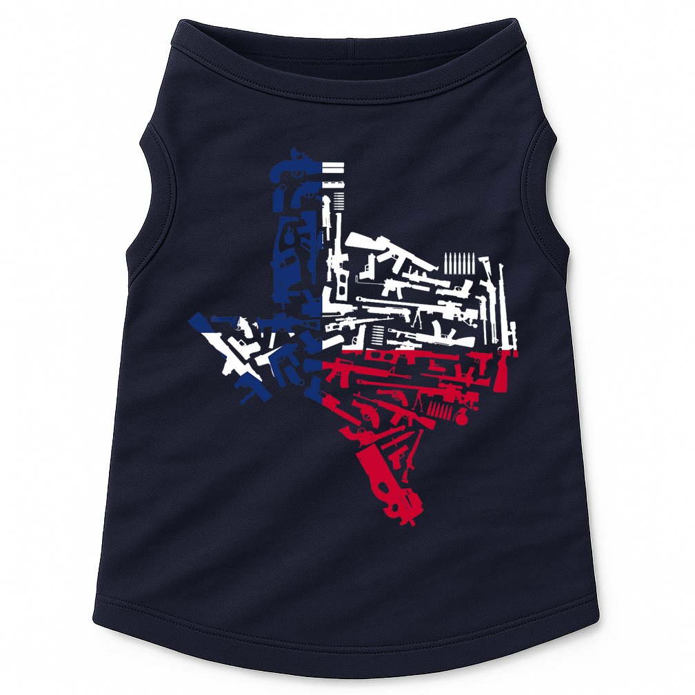Texas gun map 2nd amendment Doggie Tank