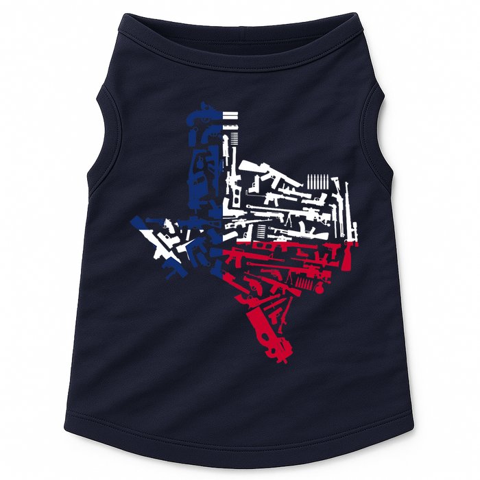 Texas gun map 2nd amendment Doggie Tank