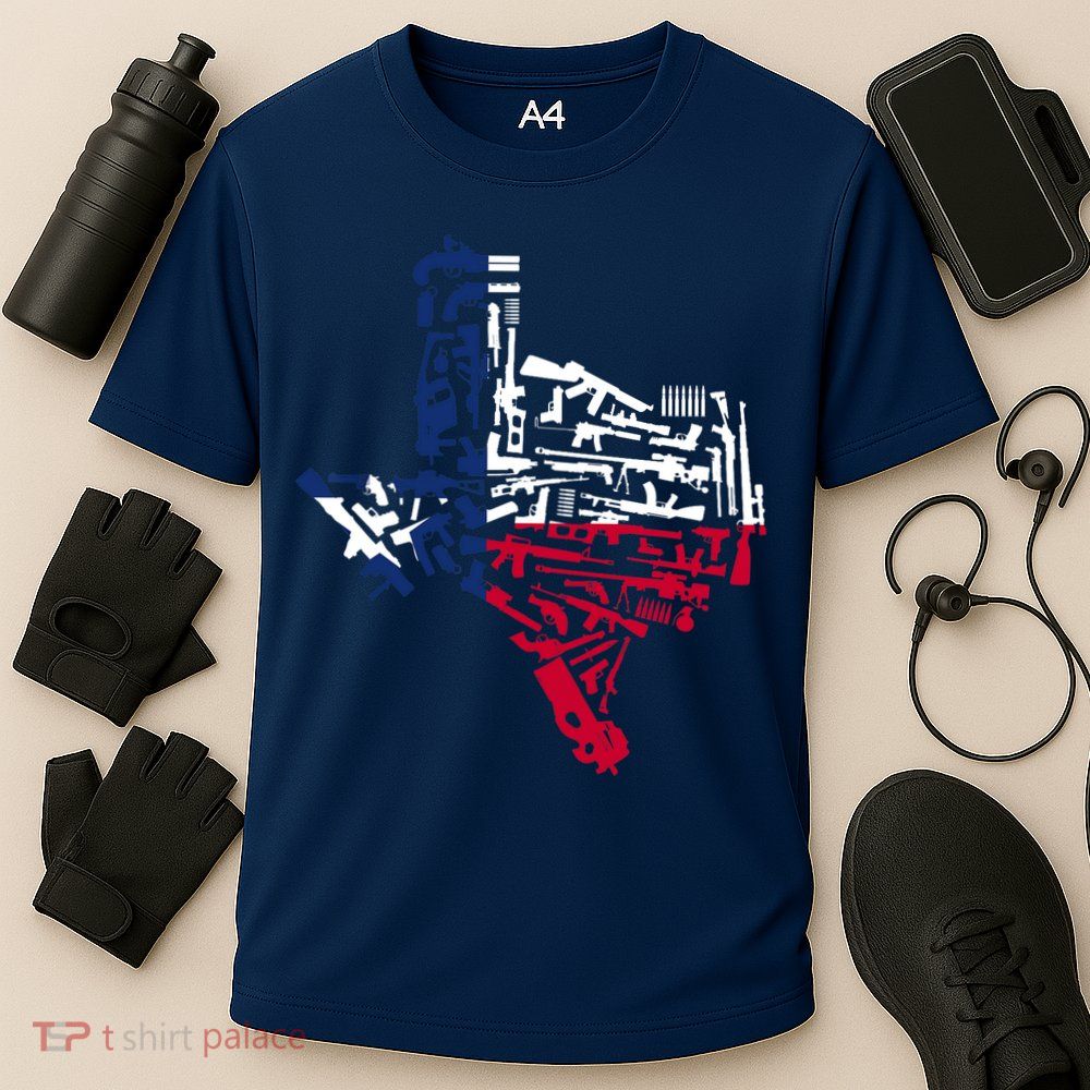 Texas gun map 2nd amendment Performance Shirt