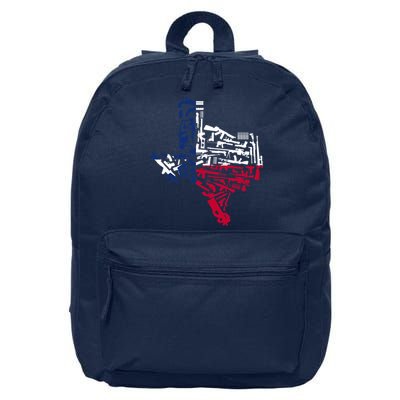 Texas gun map 2nd amendment 16 in Basic Backpack