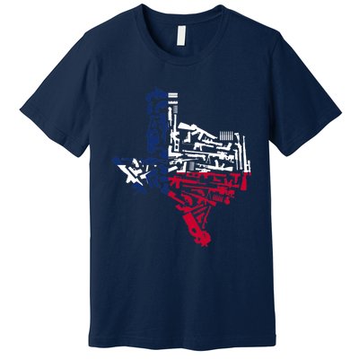 Texas gun map 2nd amendment Premium T-Shirt