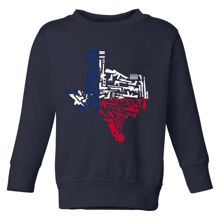Texas gun map 2nd amendment Toddler Sweatshirt