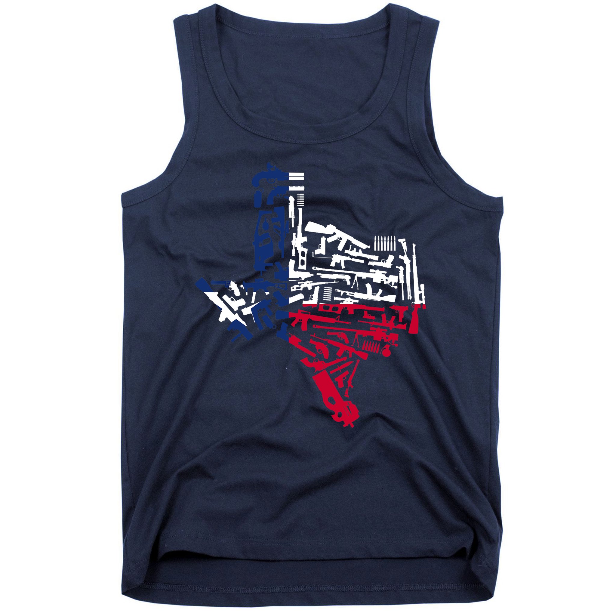 Texas gun map 2nd amendment Tank Top