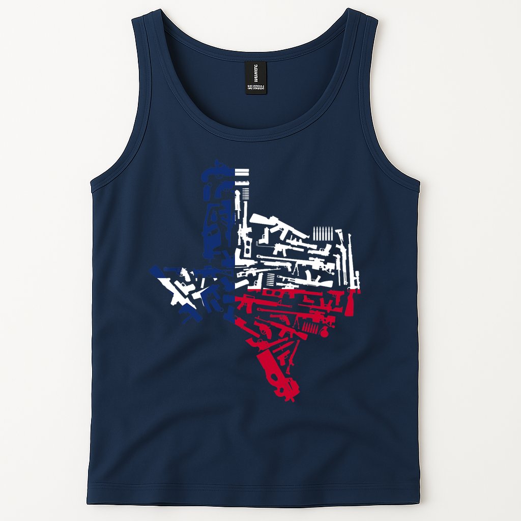Texas gun map 2nd amendment Tank Top