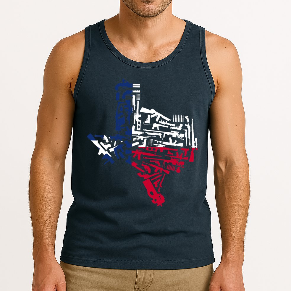 Texas gun map 2nd amendment Tank Top