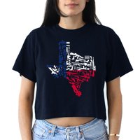 Texas gun map 2nd amendment Crop Top