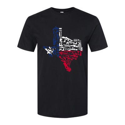 Texas gun map 2nd amendment Softstyle® CVC T-Shirt