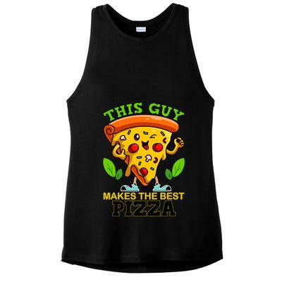 This Guy Makes The Best Pizza Ladies PosiCharge Tri-Blend Wicking Tank