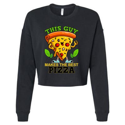 This Guy Makes The Best Pizza Cropped Pullover Crew