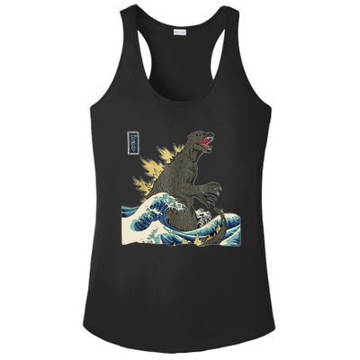 THE GREAT MONSTER OFF KANAGAWA TeamGodzilla Wave Poster Ladies PosiCharge Competitor Racerback Tank