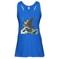 THE GREAT MONSTER OFF KANAGAWA TeamGodzilla Wave Poster Ladies Essential Flowy Tank