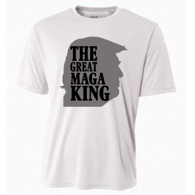 The Great Maga King Donald Trump Cooling Performance Crew T-Shirt