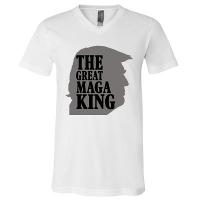 The Great Maga King Donald Trump V-Neck T-Shirt