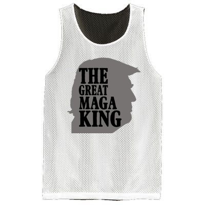 The Great Maga King Donald Trump Mesh Reversible Basketball Jersey Tank