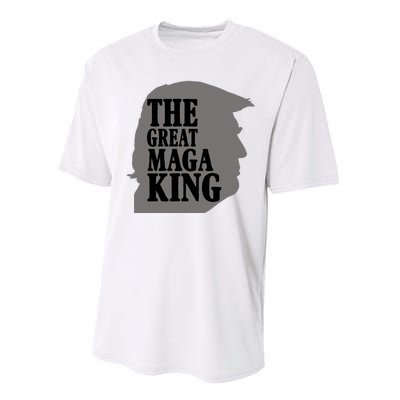 The Great Maga King Donald Trump Performance Sprint T-Shirt