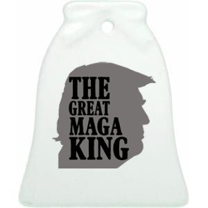 The Great Maga King Donald Trump Ceramic Bell Ornament