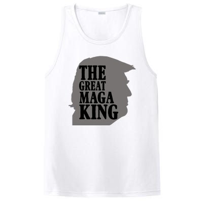 The Great Maga King Donald Trump PosiCharge Competitor Tank