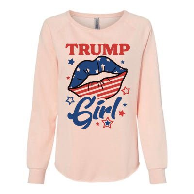 Trump Girl MAGA Womens California Wash Sweatshirt