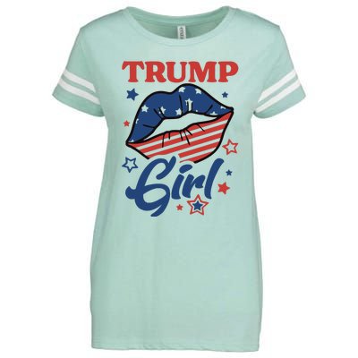 Trump Girl MAGA Enza Ladies Jersey Football T-Shirt