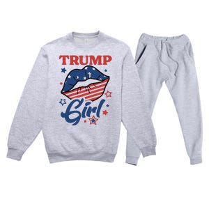 Trump Girl MAGA Premium Crewneck Sweatsuit Set