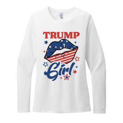 Trump Girl MAGA Womens CVC Long Sleeve Shirt