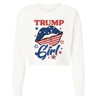 Trump Girl MAGA Cropped Pullover Crew