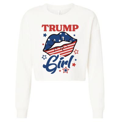 Trump Girl MAGA Cropped Pullover Crew