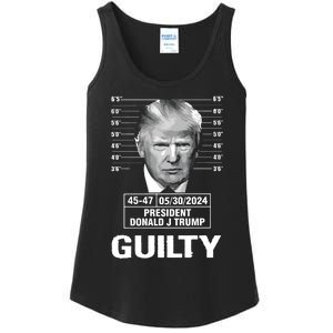 TrumpS Guilty Mugshot Ladies Essential Tank