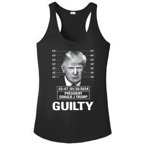 TrumpS Guilty Mugshot Ladies PosiCharge Competitor Racerback Tank