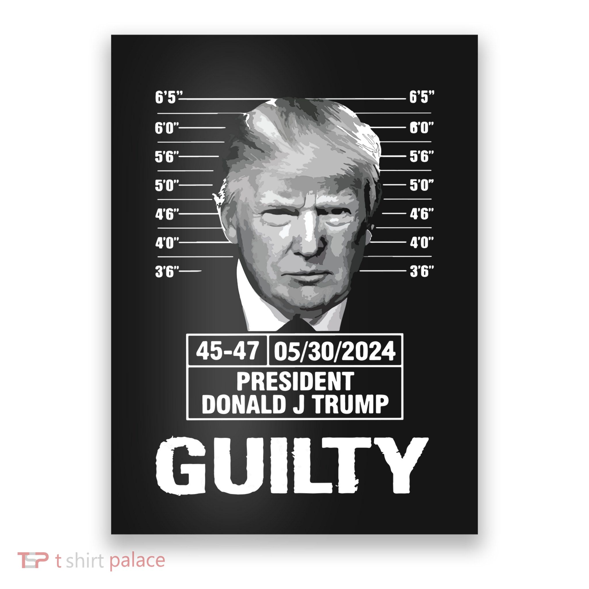 TrumpS Guilty Mugshot Poster