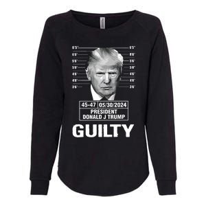 TrumpS Guilty Mugshot Womens California Wash Sweatshirt