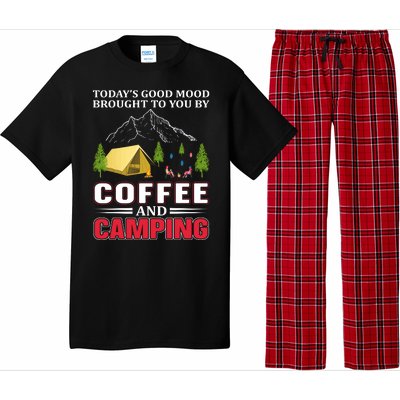 Today's Good Mood Brought To You By Coffee And Camping Pajama Set