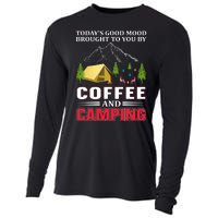 Today's Good Mood Brought To You By Coffee And Camping Cooling Performance Long Sleeve Crew