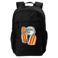 Three Glizzy Moon Funny 3 Howling Hotdogs Cursed Backpack