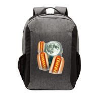 Three Glizzy Moon Funny 3 Howling Hotdogs Cursed Vector Backpack