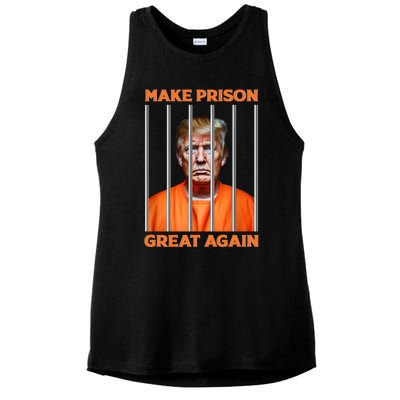 Trump Guilty Make Prison Great Again Donald Trump Ladies PosiCharge Tri-Blend Wicking Tank