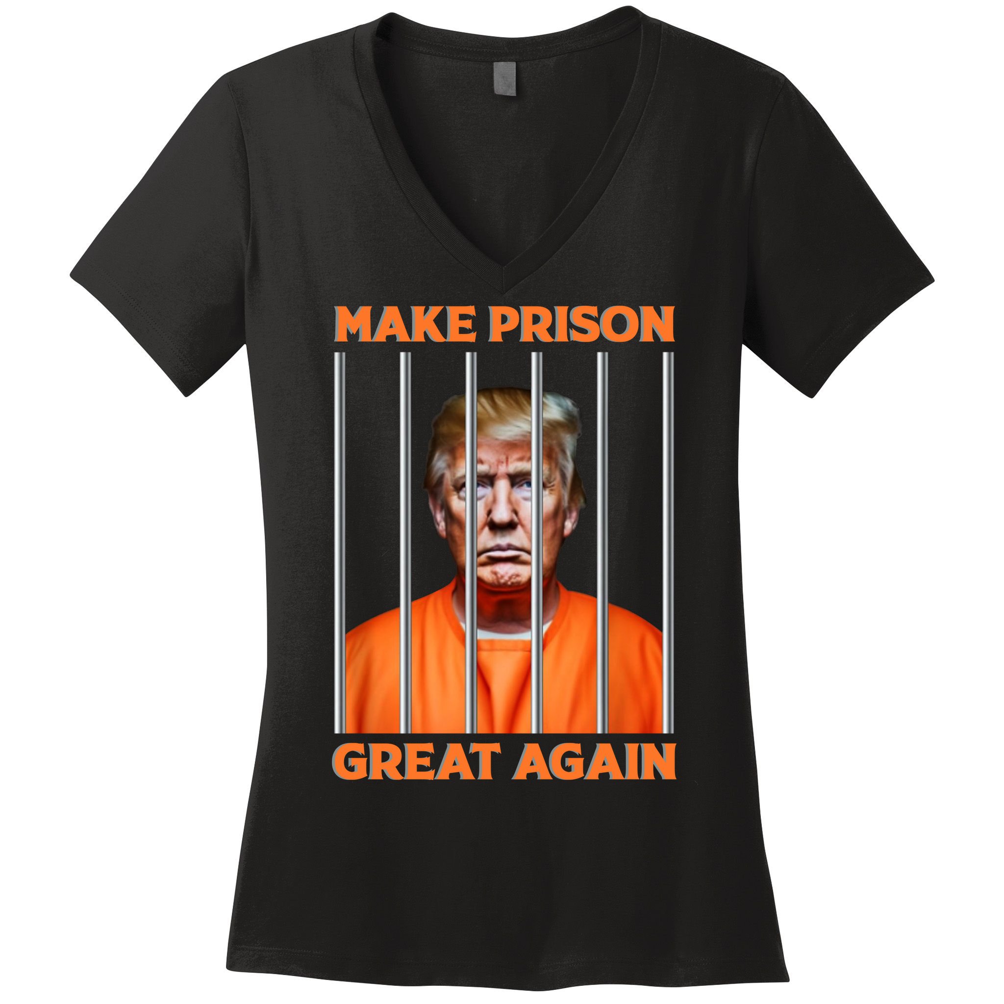 Trump Guilty Make Prison Great Again Donald Trump Women's V-Neck T-Shirt