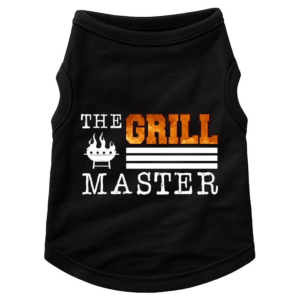 The Grill Master Bbq Barbecue Grillfather Grilling Sausage Gift Doggie Tank